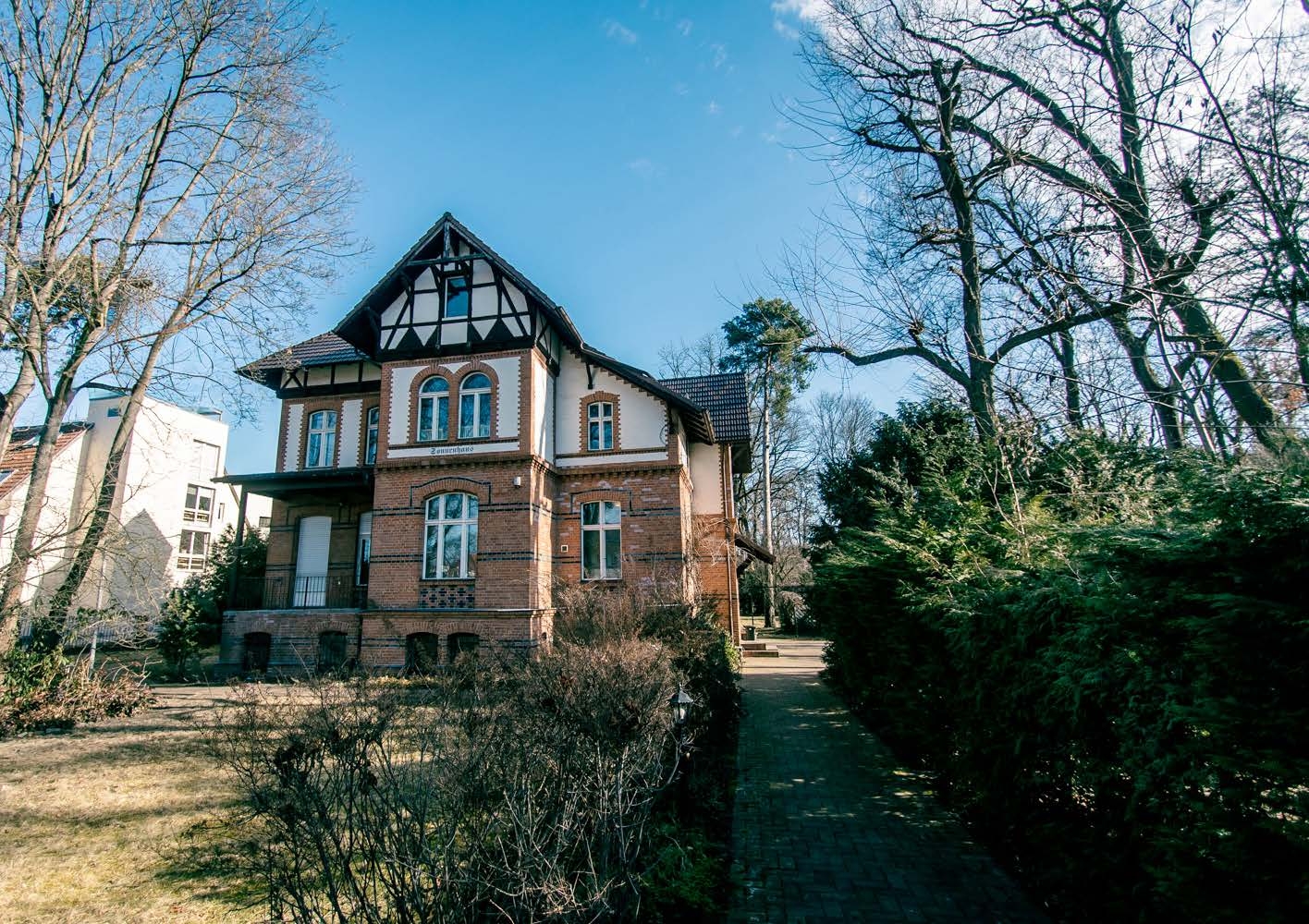 Historic estate drone view